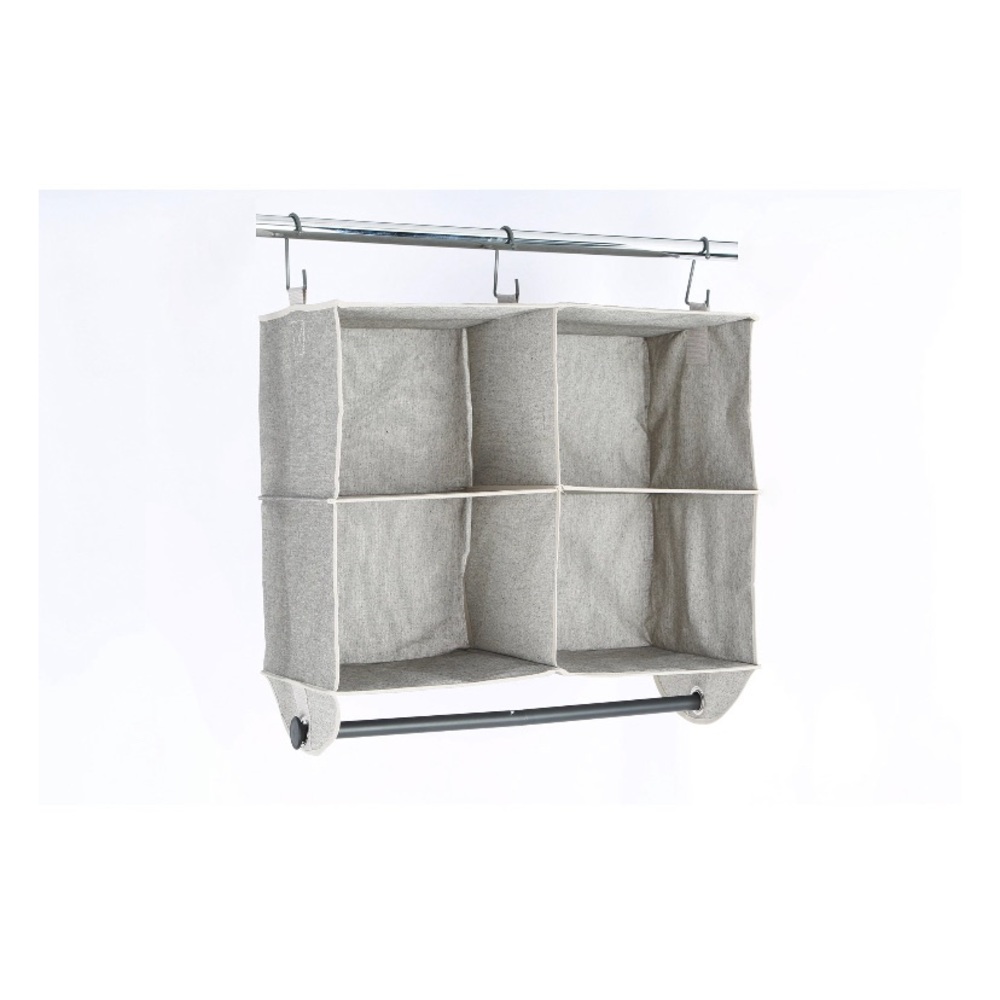 4 shelf with rode closet organization unit